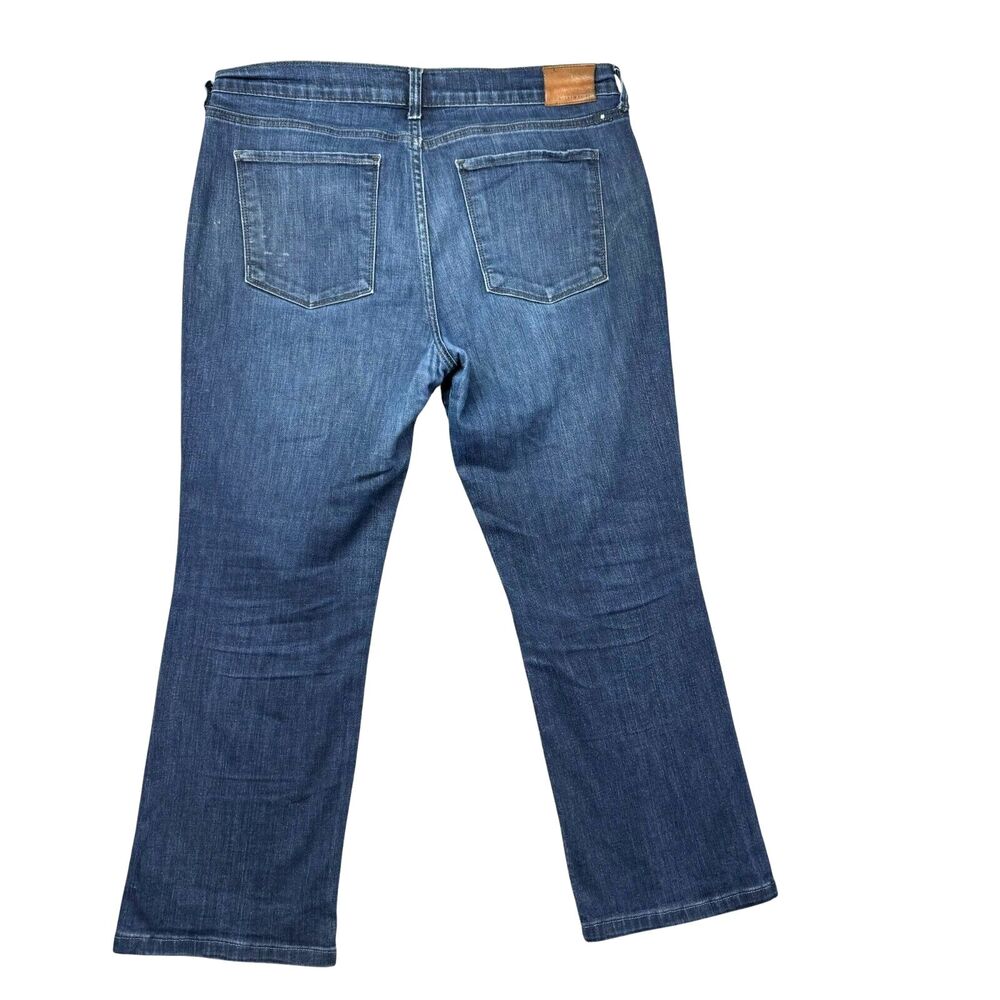 Lucky Brand Jeans Women's 12/31 Blue Brooke Boot Cut Denim Pants Stretch Whisker - Picture 2 of 16
